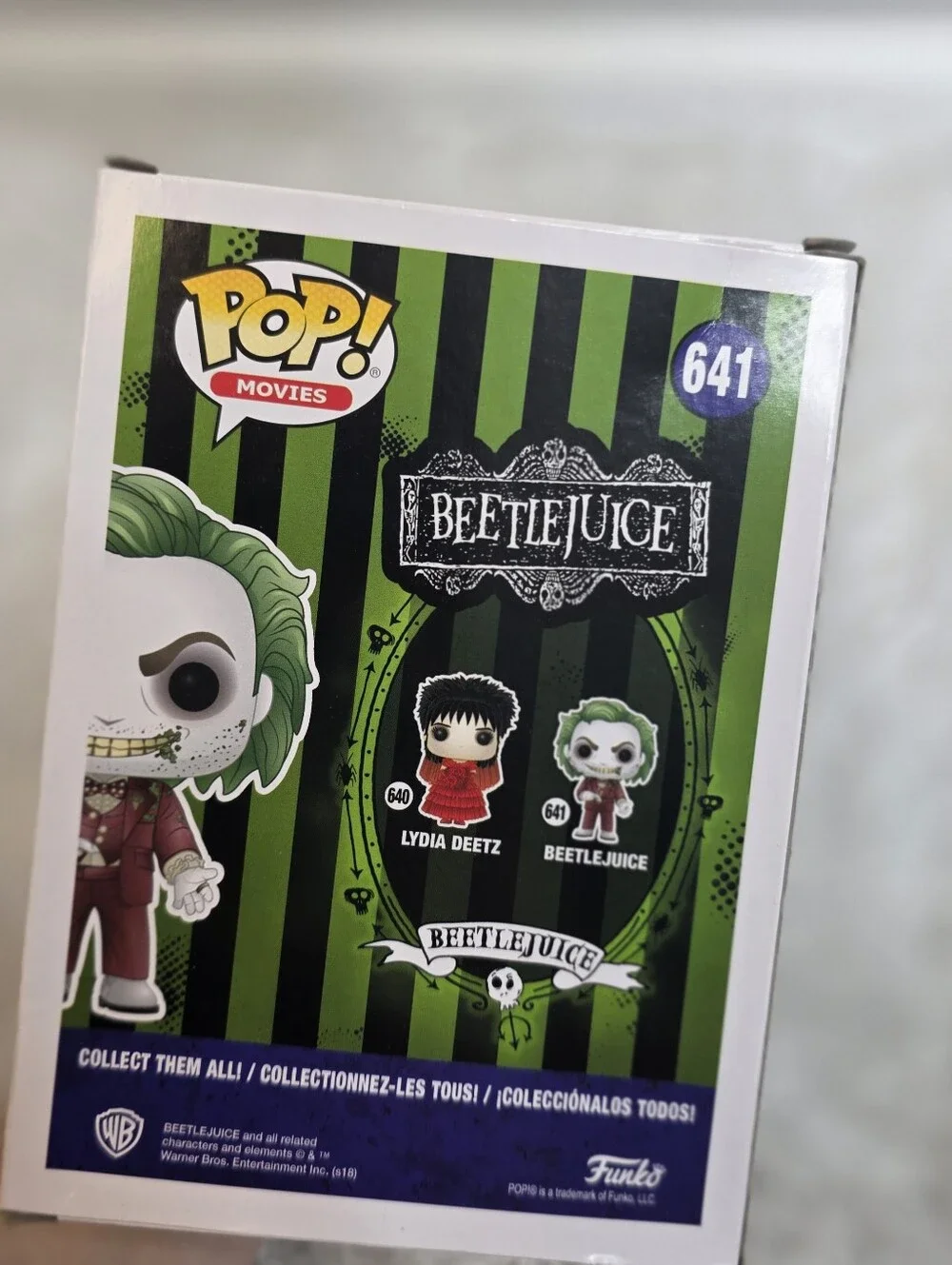 Funko Pop! Movies Beetlejuice Vinyl Figure - Green Hair, Purple Suit - Picture 2 of 2